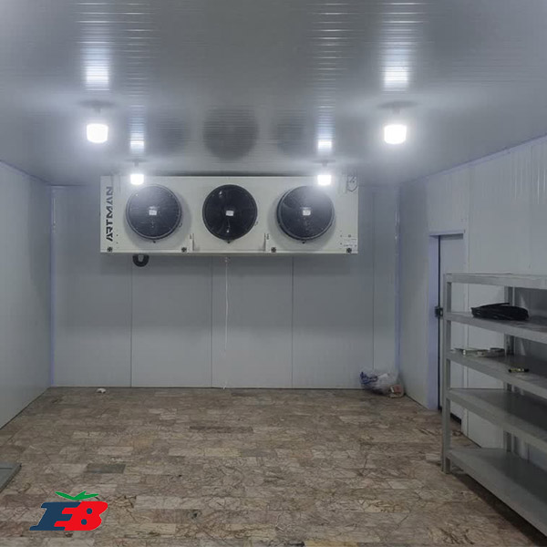 نصب اواپراتور در سردخانه کوچک صنعتی با پانل پیش&zwnj;ساخته